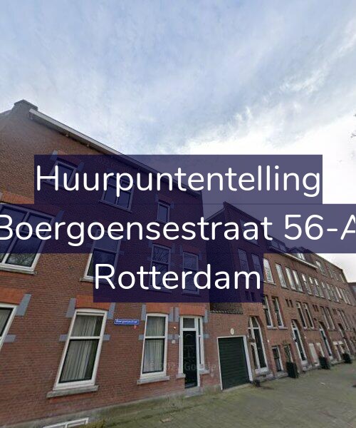 Foto gevel Huurpuntentelling voor Boergoensestraat 56-A, Rotterdam