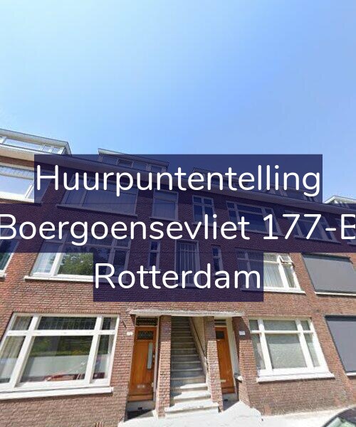 Foto gevel Huurpuntentelling voor Boergoensevliet 177-B, Rotterdam