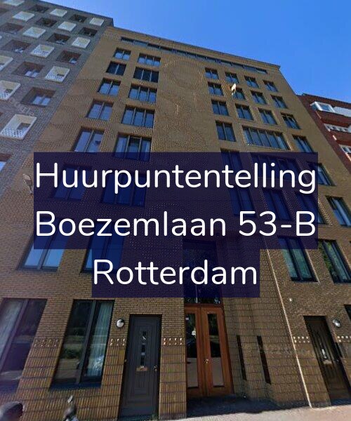 Foto gevel Huurpuntentelling voor Boezemlaan 53-B, Rotterdam