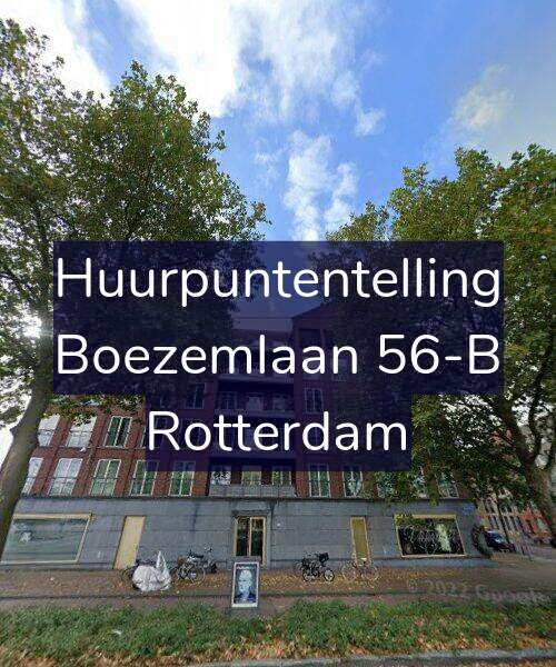 Foto gevel Huurpuntentelling voor Boezemlaan 56-B, Rotterdam