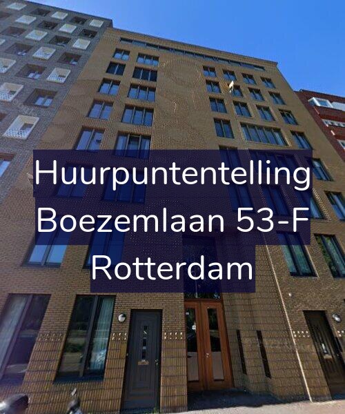 Foto gevel Huurpuntentelling voor Boezemlaan 53-F, Rotterdam