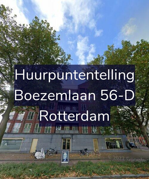 Foto gevel Huurpuntentelling voor Boezemlaan 56-D, Rotterdam