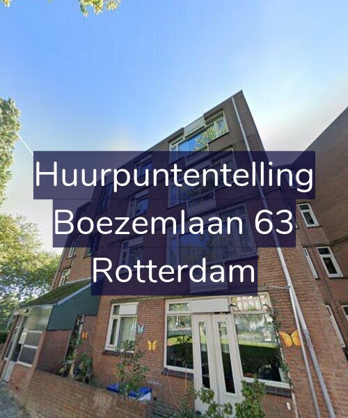 Foto gevel Huurpuntentelling voor Boezemlaan 63, Rotterdam