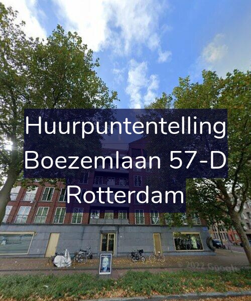 Foto gevel Huurpuntentelling voor Boezemlaan 57-D, Rotterdam