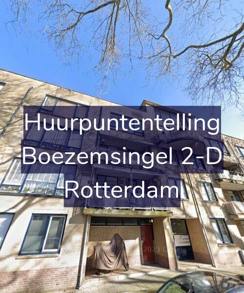 Foto gevel Huurpuntentelling voor Boezemsingel 2-D, Rotterdam