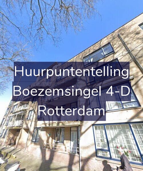 Foto gevel Huurpuntentelling voor Boezemsingel 4-D, Rotterdam