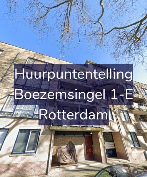 Foto gevel Huurpuntentelling voor Boezemsingel 1-E, Rotterdam