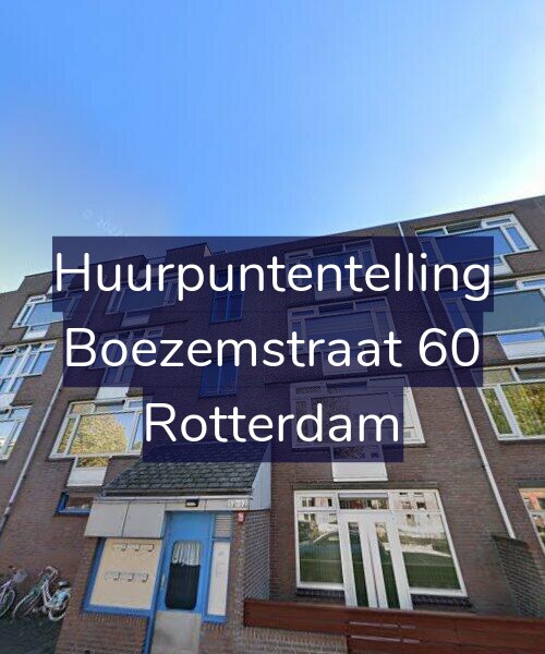 Foto gevel Huurpuntentelling voor Boezemstraat 60, Rotterdam