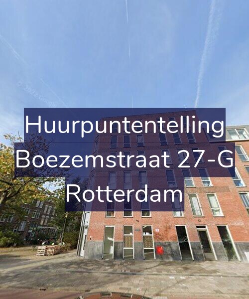 Foto gevel Huurpuntentelling voor Boezemstraat 27-G, Rotterdam