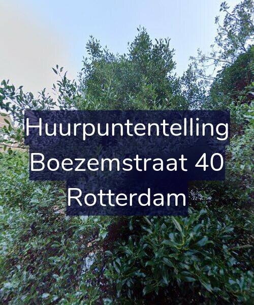 Foto gevel Huurpuntentelling voor Boezemstraat 40, Rotterdam
