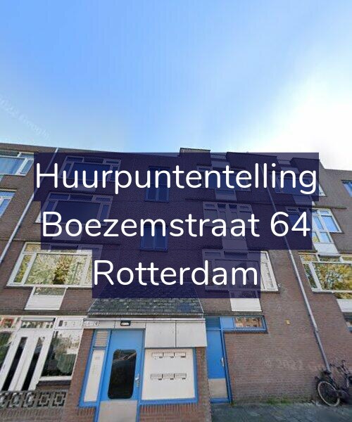 Foto gevel Huurpuntentelling voor Boezemstraat 64, Rotterdam