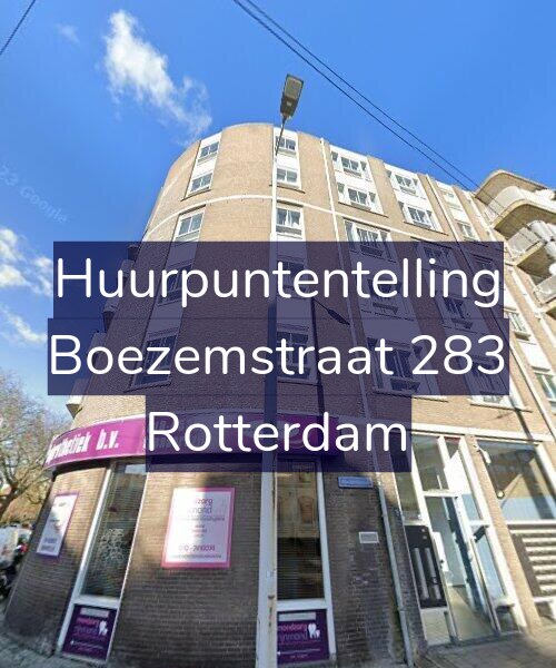 Foto gevel Huurpuntentelling voor Boezemstraat 283, Rotterdam