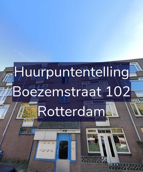 Foto gevel Huurpuntentelling voor Boezemstraat 102, Rotterdam