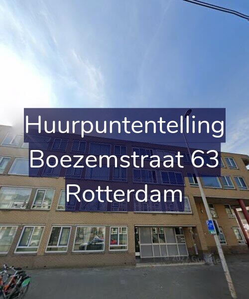 Foto gevel Huurpuntentelling voor Boezemstraat 63, Rotterdam