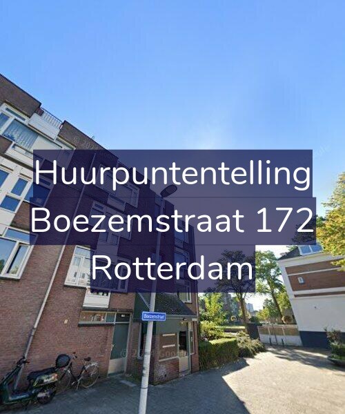 Foto gevel Huurpuntentelling voor Boezemstraat 172, Rotterdam