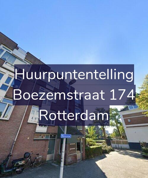Foto gevel Huurpuntentelling voor Boezemstraat 174, Rotterdam