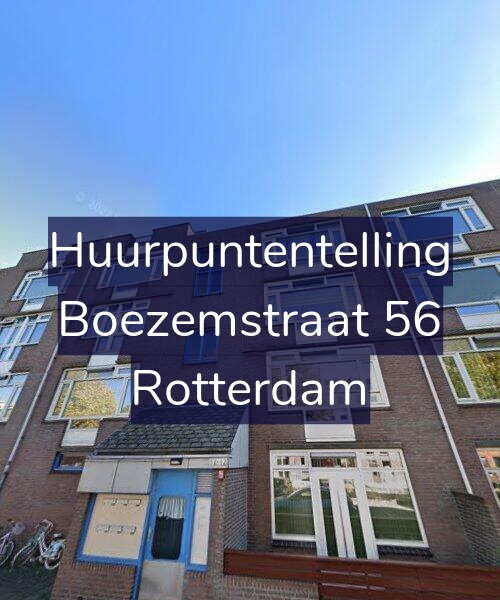 Foto gevel Huurpuntentelling voor Boezemstraat 56, Rotterdam