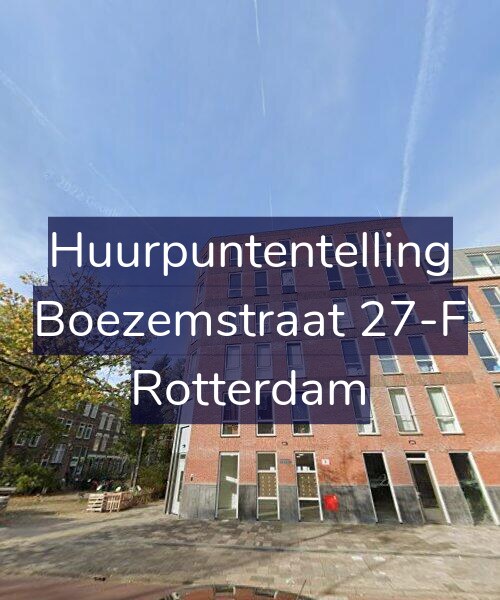 Foto gevel Huurpuntentelling voor Boezemstraat 27-F, Rotterdam