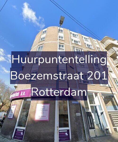 Foto gevel Huurpuntentelling voor Boezemstraat 201, Rotterdam