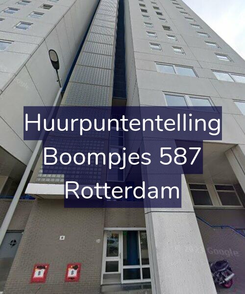 Foto gevel Huurpuntentelling voor Boompjes 587, Rotterdam