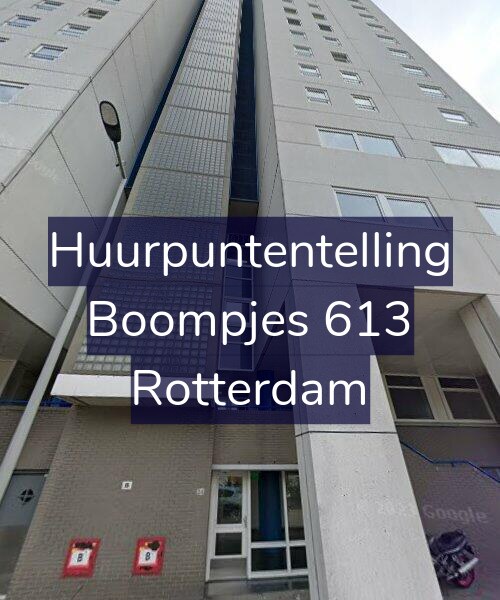 Foto gevel Huurpuntentelling voor Boompjes 613, Rotterdam