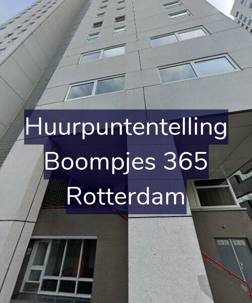 Foto gevel Huurpuntentelling voor Boompjes 365, Rotterdam