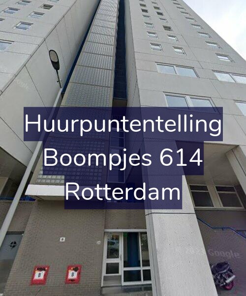 Foto gevel Huurpuntentelling voor Boompjes 614, Rotterdam