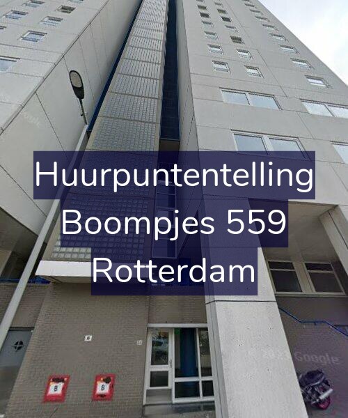 Foto gevel Huurpuntentelling voor Boompjes 559, Rotterdam