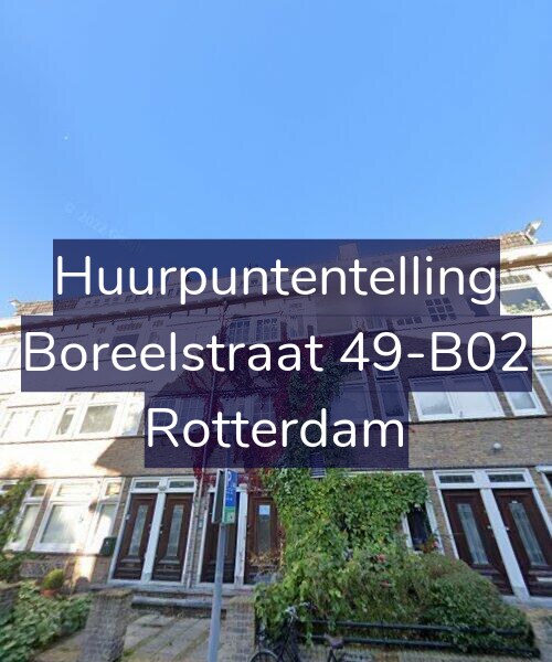 Foto gevel Huurpuntentelling voor Boreelstraat 49-B02, Rotterdam