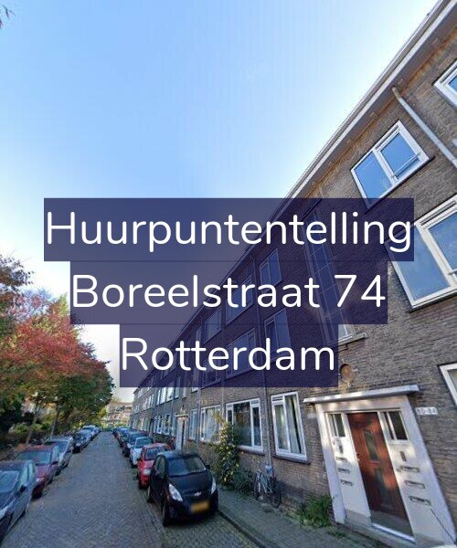 Foto gevel Huurpuntentelling voor Boreelstraat 74, Rotterdam