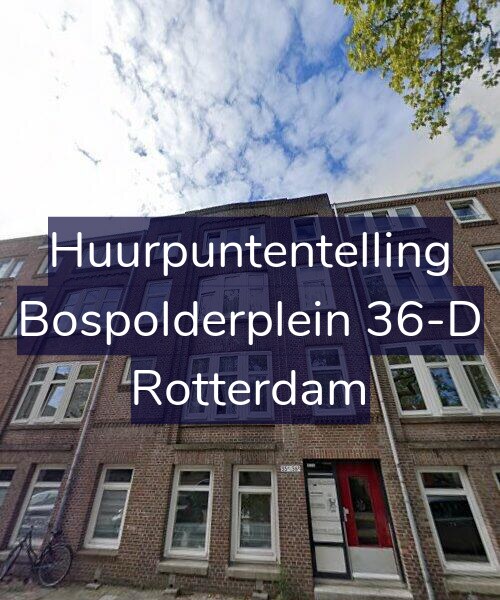 Foto gevel Huurpuntentelling voor Bospolderplein 36-D, Rotterdam