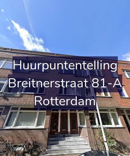 Foto gevel Huurpuntentelling voor Breitnerstraat 81-A, Rotterdam