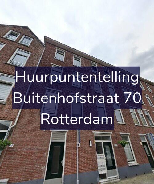 Foto gevel Huurpuntentelling voor Buitenhofstraat 70, Rotterdam