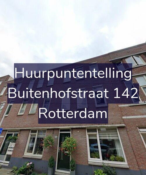 Foto gevel Huurpuntentelling voor Buitenhofstraat 142, Rotterdam