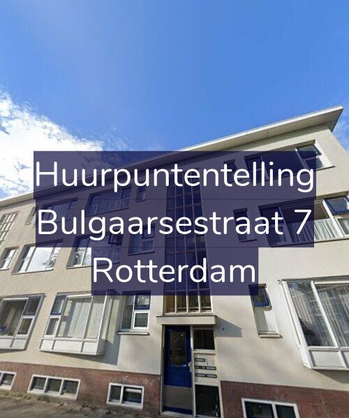 Foto gevel Huurpuntentelling voor Bulgaarsestraat 7, Rotterdam