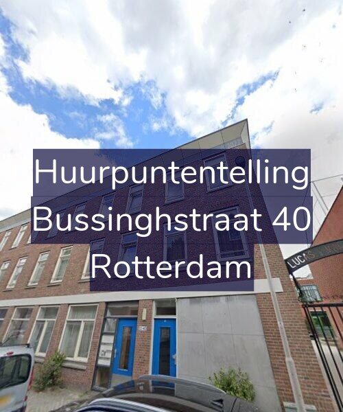 Foto gevel Huurpuntentelling voor Bussinghstraat 40, Rotterdam