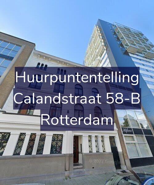 Foto gevel Huurpuntentelling voor Calandstraat 58-B, Rotterdam