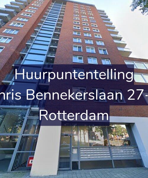 Foto gevel Huurpuntentelling voor Chris Bennekerslaan 27-B, Rotterdam