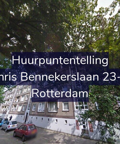 Foto gevel Huurpuntentelling voor Chris Bennekerslaan 23-D, Rotterdam