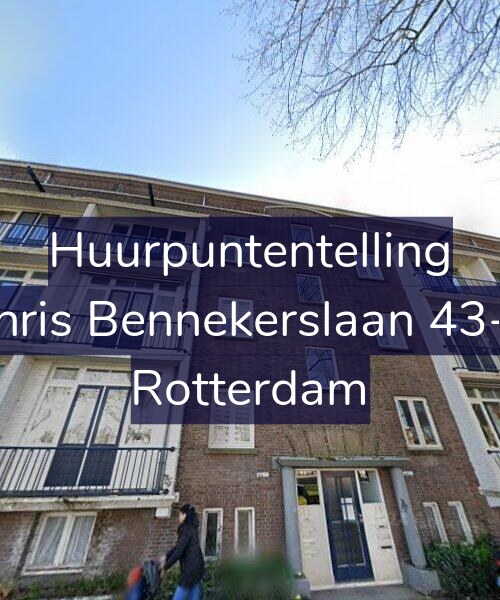 Foto gevel Huurpuntentelling voor Chris Bennekerslaan 43-B, Rotterdam