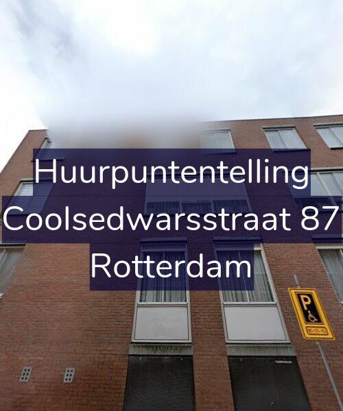 Foto gevel Huurpuntentelling voor Coolsedwarsstraat 87, Rotterdam