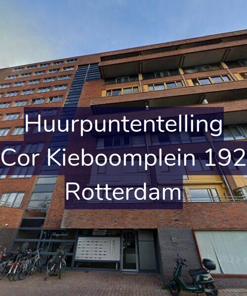 Foto gevel Huurpuntentelling voor Cor Kieboomplein 192, Rotterdam