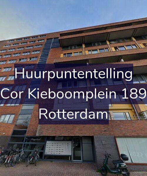 Foto gevel Huurpuntentelling voor Cor Kieboomplein 189, Rotterdam