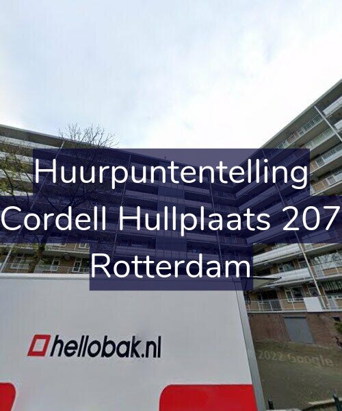 Foto gevel Huurpuntentelling voor Cordell Hullplaats 207, Rotterdam