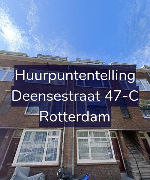 Foto gevel Huurpuntentelling voor Deensestraat 47-C, Rotterdam
