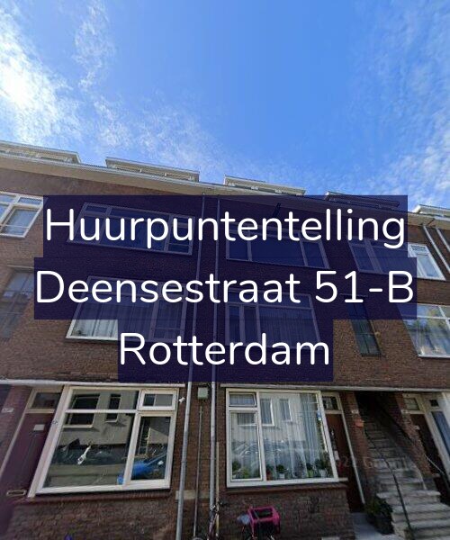 Foto gevel Huurpuntentelling voor Deensestraat 51-B, Rotterdam