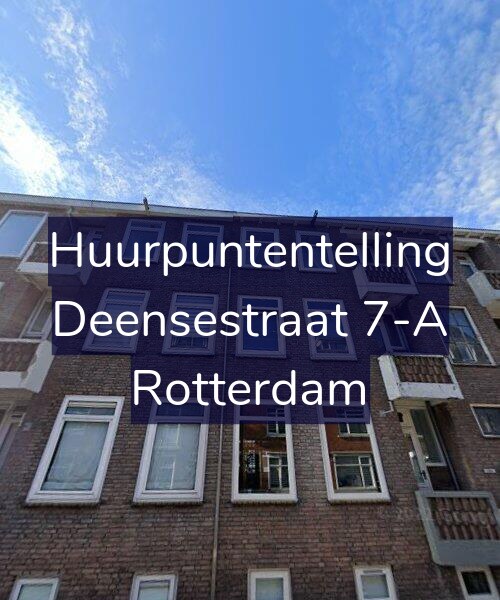Foto gevel Huurpuntentelling voor Deensestraat 7-A, Rotterdam