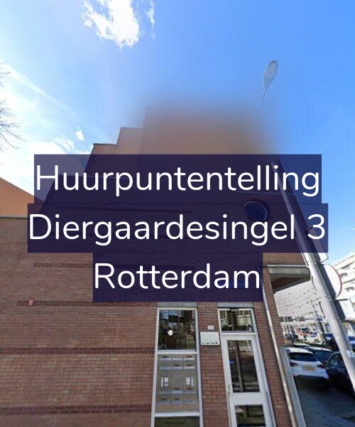 Foto gevel Huurpuntentelling voor Diergaardesingel 3, Rotterdam
