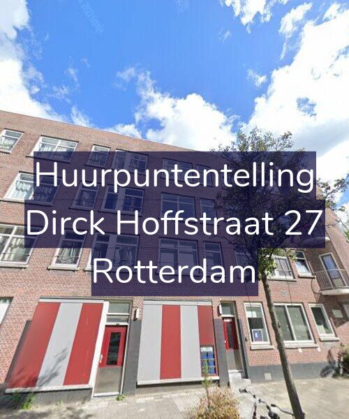 Foto gevel Huurpuntentelling voor Dirck Hoffstraat 27, Rotterdam