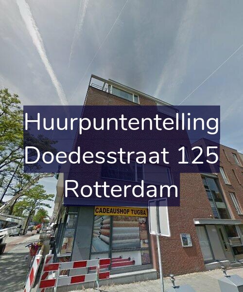 Foto gevel Huurpuntentelling voor Doedesstraat 125, Rotterdam